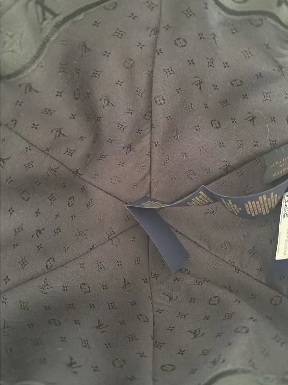 Louis Vuitton Black Baseball Cap with Gold LV Accent